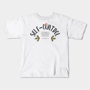 Self Control - Fruits of the Spirit 2023 Christmas | Group | Set Design Kids T-Shirt